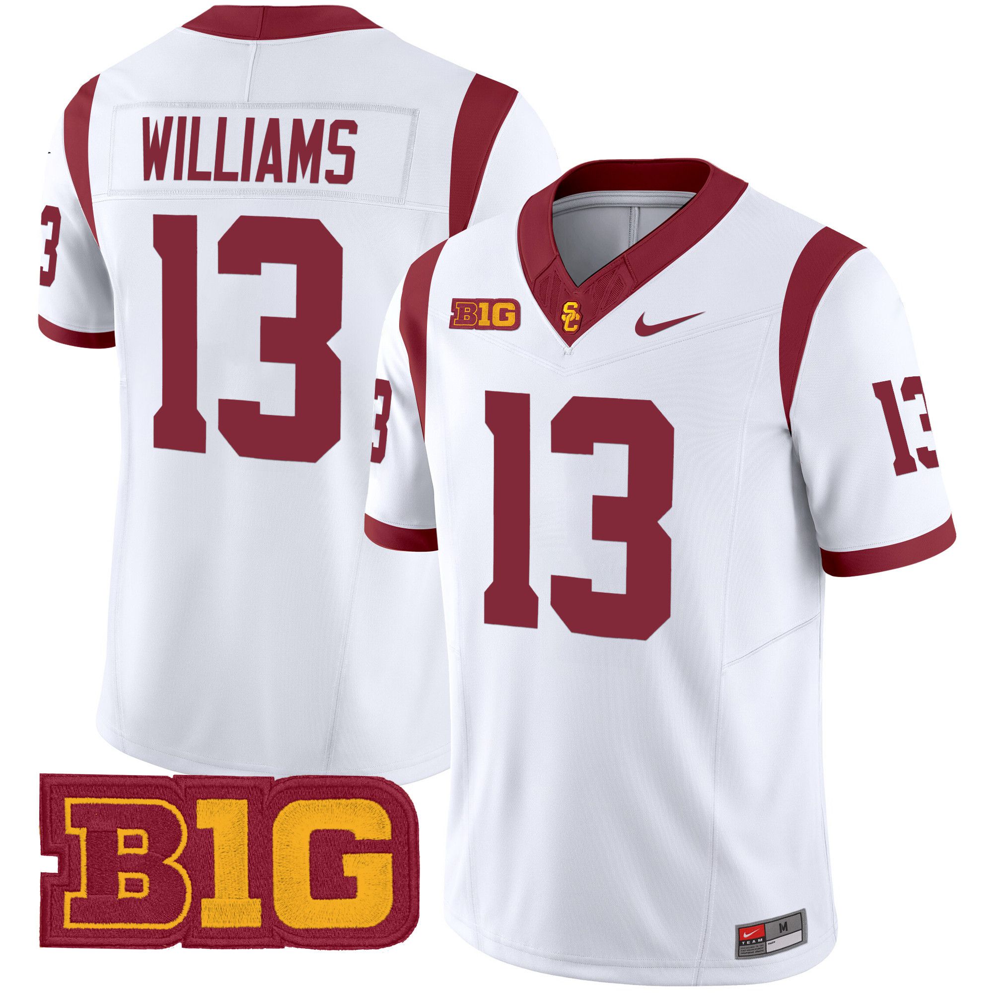 Men USC Trojans #13 Williams White Nike 2024 Vapor Limited NCAA Jersey->ncaa teams->NCAA Jersey